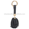 2016 korea wholesale tassels keychain leather tassels keyring for handbag